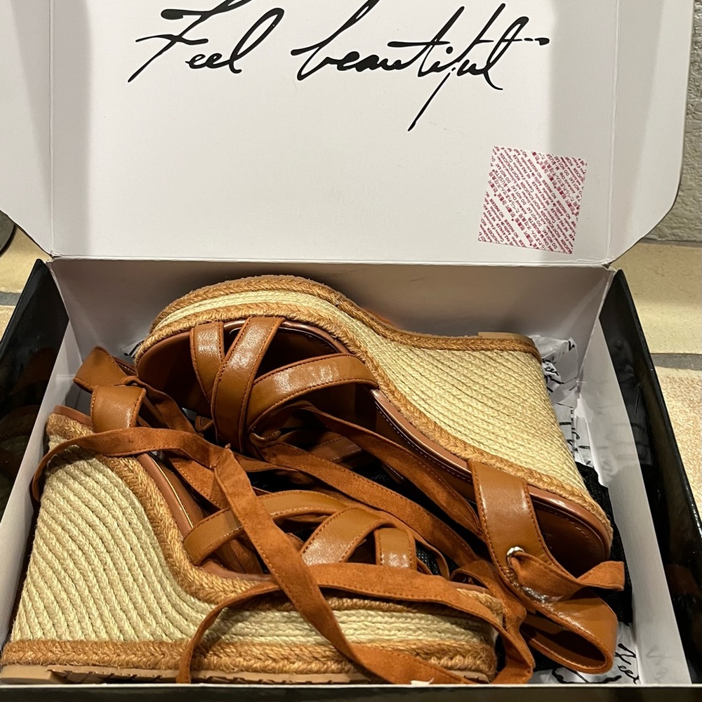 COPY - Brand new. Size 9 1/2 Lupita wedge heel. White House Black Market